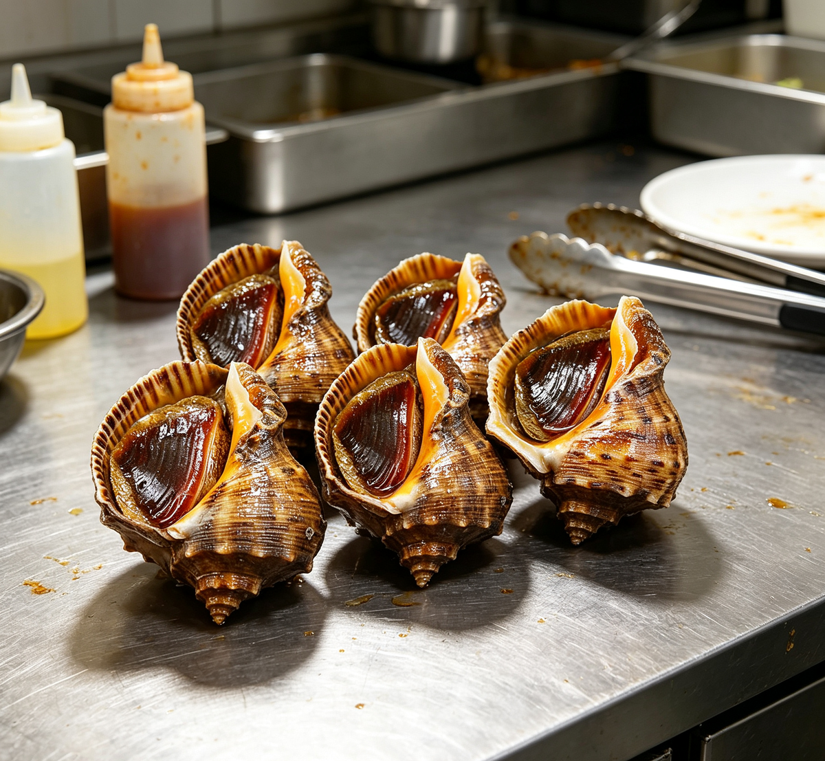 Steamed Sea Snails