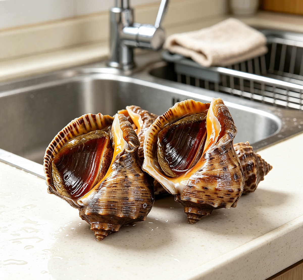 Steamed Sea Snails
